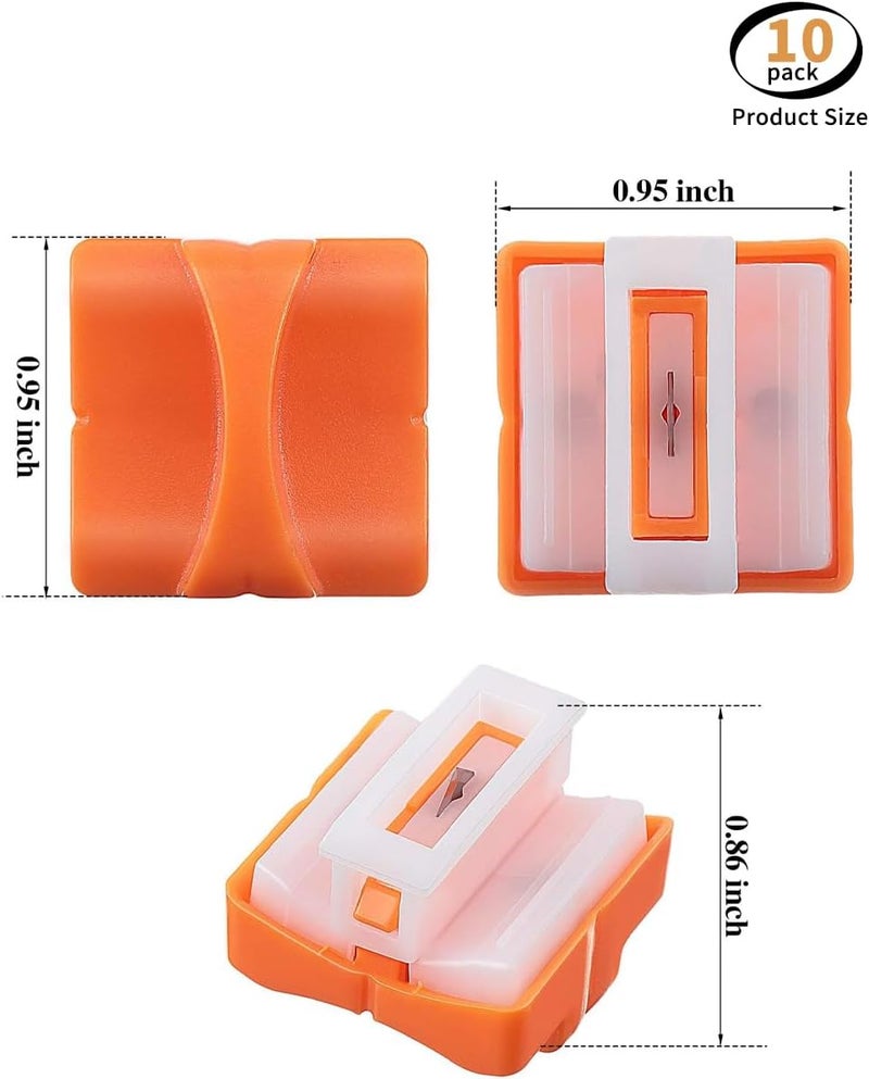 uvbws10PCS Orange A4 Paper Cutter Replacement/Replacement Blades,Paper Cutter Blade, Used for A4 Black and White Paper Cutting Machine - Image 2